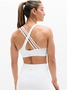 NEW Athleta Train Free White Sports Bra A-C